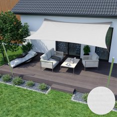 AIO FACTORY Jedro za zaštitu od sunca, vodootporno, najlon, 4x3 m, bijelo