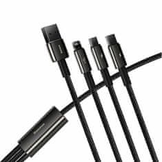 BASEUS USB kabel 3u1 Lightning/TypeC/Micro 1,5 m crni CAMLTWJ-01
