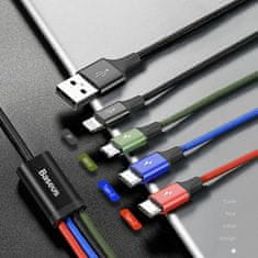 BASEUS USB kabel 4u1 Lightning/2xTipC/Micro 1.2m tri boje CA1T4-B01