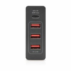 Digitus Adapter za napajanje laptopa 72W tip C + 3x USB DA-10195