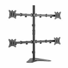 S-box nosač za stol za 4 monitora LCD-F048-2 crni