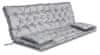 AIO FACTORY Vrtna suita, visoka stranica s obrobom, 150x60x50 cm, siva