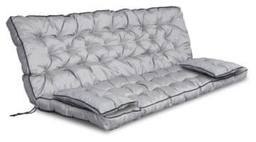 AIO FACTORY Vrtna suita, visoka stranica s obrobom, 150x60x50 cm, siva