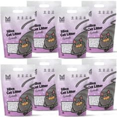 Mersjo Silikonski mačji pijesak s mirisom lavande Mersjo Lavender 8x3,8L