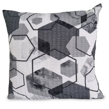 Navlaka za jastuk od kore 40x40 crna bijela geometrija