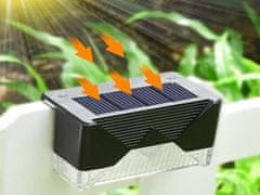 Verkgroup Postavite 4 LED svjetiljke solarne ograde hladno bijeli IP65
