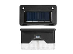 Verkgroup Postavite 4 LED svjetiljke solarne ograde hladno bijeli IP65