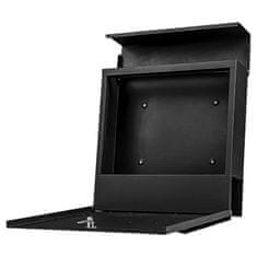 Dexxer Moderan vodootporan poštanski sandučić s otvorom za novine crni X4