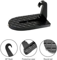 JOIRIDE® Auto stepenica – sklopiva, univerzalna, nosivost 200 kg, crna, 15,5×9,5×8 cm | HOPKA