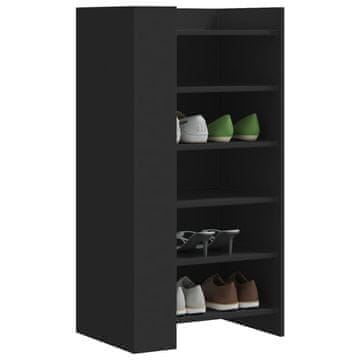 Vidaxl Ormarić za cipele Crni 52x37,5x100 cm Materijal na bazi drveta
