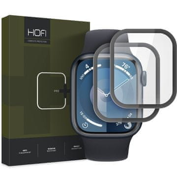 Hofi Hybrid 2x zaštitno staklo za Apple Watch 7 / 8 / 9 45mm, crno