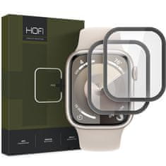 Hofi Hybrid 2x zaštitno staklo za Apple Watch 7 / 8 / 9 41mm, crno