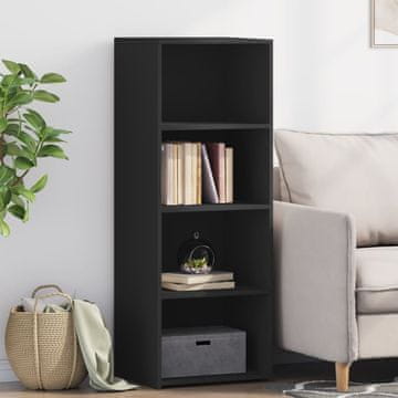 Vidaxl Visoki ormarić crni 45x41x124 cm materijal na bazi drveta