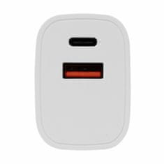 S-box USB punjač 1xTipA + 1xTipC bijeli HC-693