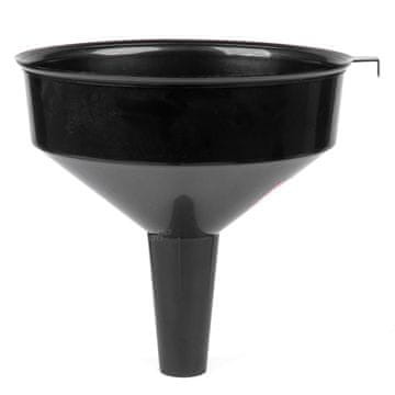 slomart Plastični lijevak AMiO, crni, univerzalni, 30 cm