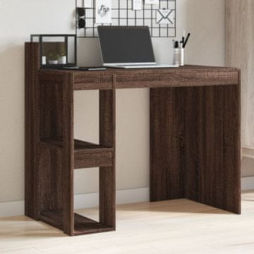 Vidaxl Radni stol, smeđi hrast, 103,5 x 56,5 x 94 cm, materijal na bazi drva