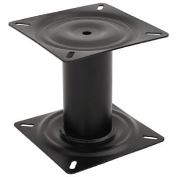 Vidaxl Podnožje za sjedalo za brod 18 cm crni čelik