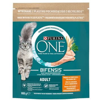 slomart Purina One Bifensis Adult bogata s piletinom i cjelovitim žitaricama - suha hrana za mačke - 800 g