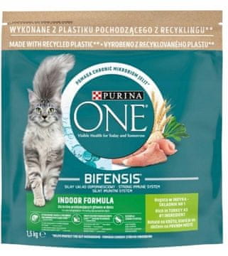 slomart Purina One Bifensis Indoor Formula - suha hrana za mačke - 1,5 kg
