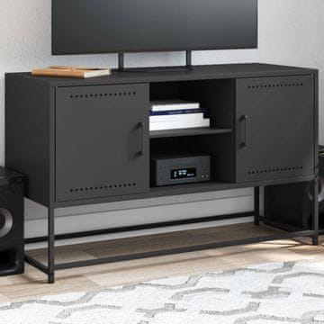 Vidaxl TV stalak crni 100,5 x 39 x 60,5 cm čelik
