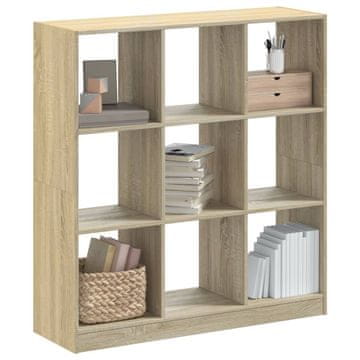 Vidaxl Polica, hrast Sonoma, 102x32x108 cm, materijal na bazi drva
