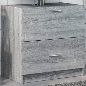 Vidaxl Ormarić za umivaonik, sivi hrast Sonoma, 59x37x59 cm