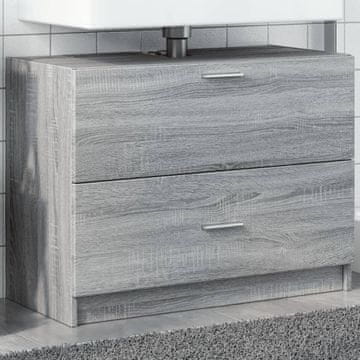 Vidaxl Ormarić za umivaonik, sivi hrast Sonoma, 78x37x59 cm