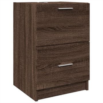 Vidaxl Ormarić za umivaonik smeđa boja hrasta 40 x 37 x 59 cm drveni