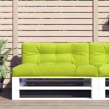 Vidaxl Jastuk od paleta svijetlozeleni 120x40x12 cm tkanina
