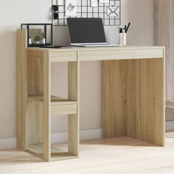 Vidaxl Radni stol, hrast Sonoma, 103,5 x 56,5 x 94 cm, materijal na bazi drva