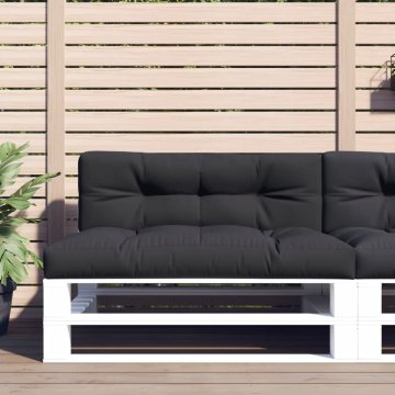 Vidaxl Jastuk od paleta, crni, 120x40x12 cm, tkanina