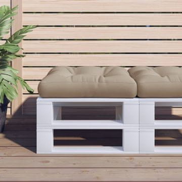 Vidaxl Jastuk od paleta, taupe, 60x60x12 cm, tkanina