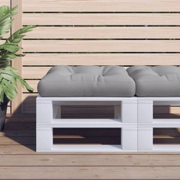 Vidaxl Jastuk od paleta, sivi, 58x58x10 cm, tkanina