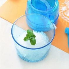 HOME & MARKER® Drobilica za led ručna, modra, 1,1 l – praktičan ručni drobilec leda za osvježenje | LEDKO