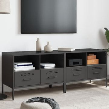 Vidaxl TV ormarići, 2 kom., crni, 68 x 39 x 50,5 cm, čelik