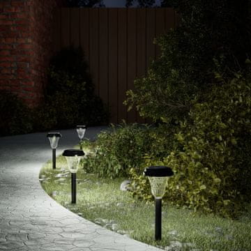 Vidaxl Solarne vrtne lampe s šiljkom, 12 kom, bijelo svjetlo