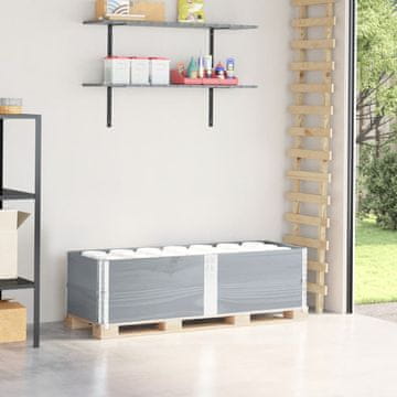 Vidaxl Ograde za palete, 2 kom, sive, 150 x 50 cm, borovina