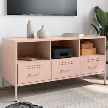 Vidaxl TV stalak roze 100,5x39x50,5 cm čelik