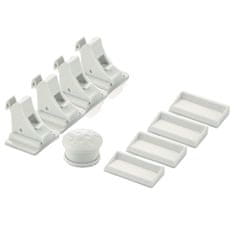 HOME & MARKER® Magnetne sigurnosne brave za ormariće – zaštita za djecu, nevidljive, s magnetnim ključem (4+1) | MAGCLASP