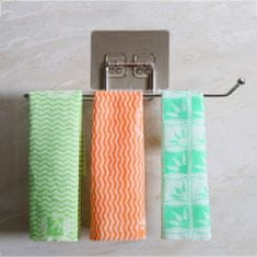 HOME & MARKER® Držač papirnatih ručnika – inox, bez bušenja, za kuhinju i kupaonicu, 27×7 cm | PAPERISH