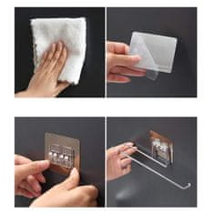 HOME & MARKER® Držač papirnatih ručnika – inox, bez bušenja, za kuhinju i kupaonicu, 27×7 cm | PAPERISH