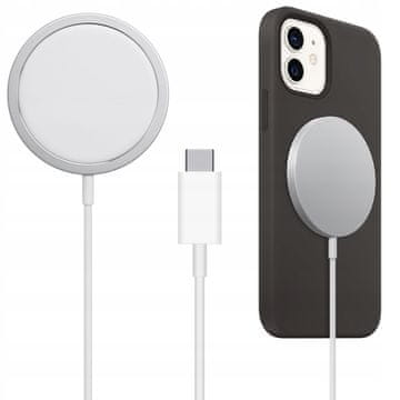 CO2 BEŽIČNI INDUKCIJSKI PUNJAČ ZA MAGSAFE IPHONE 12 13 14 15 BRZI 15W