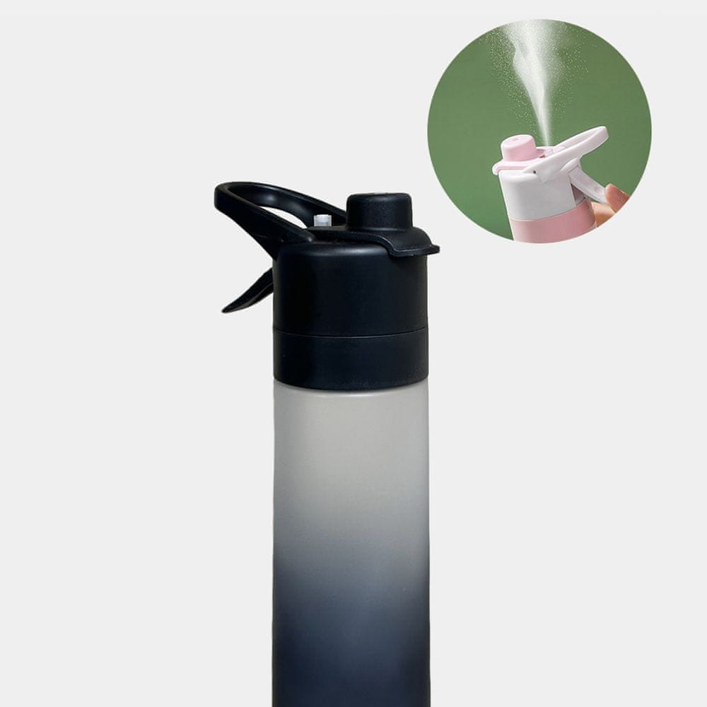 Netscroll Boca za vodu s raspršivačem 650 ml za piće i osvježenje, MistBottle.