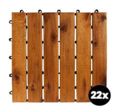 Linder Exclusiv Akacijeve terasne pločice 30x30 cm 22 komada
