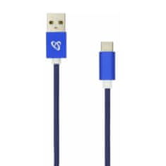 S-box USB A-C kabel 1,5 m plavi