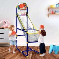JOJOY® Stojalo za košarku za unutarnju i vanjsku upotrebu, prijenosni obruč (stojalo + napuhljiva lopta + pumpa) | DUNKDOME