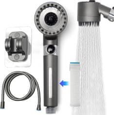 HOME & MARKER® Masažna tuš glava, 4 načina raspršivanja za spa efekt | SHOWERELAX