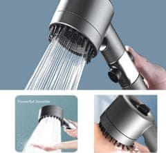 HOME & MARKER® Masažna tuš glava, 4 načina raspršivanja za spa efekt | SHOWERELAX