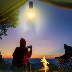 HOME & MARKER® Punjive vodootporne LED žarulje za kamp svjetiljke, USB-C punjenje, 2 komada | LUMINKA