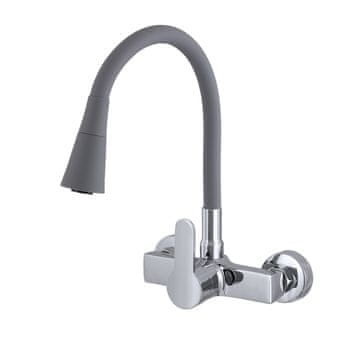 slomart Stenska elastična kuhinjska slavina Flex 3000 siva